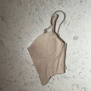 Beige corset / bustier clip on top